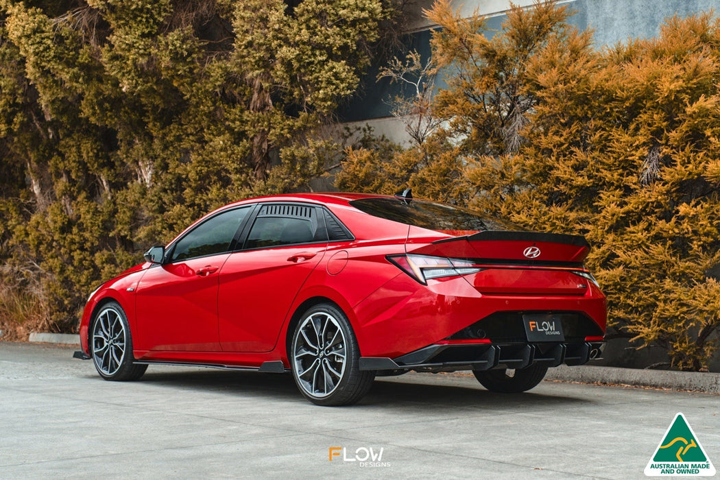 CN7 Elantra N Line Sedan 2020 Side Skirt Splitter Winglets (Pair)-Flow Designs