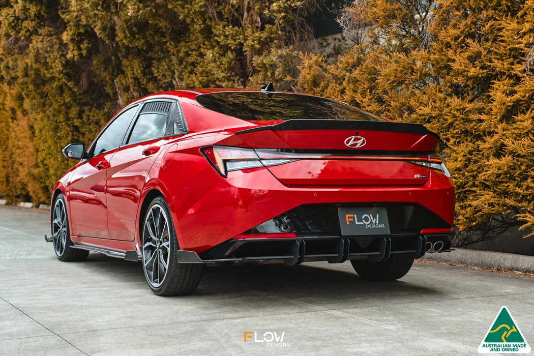 CN7 Elantra N Line Sedan 2020 Flow-Lock Rear Diffuser-Flow Designs