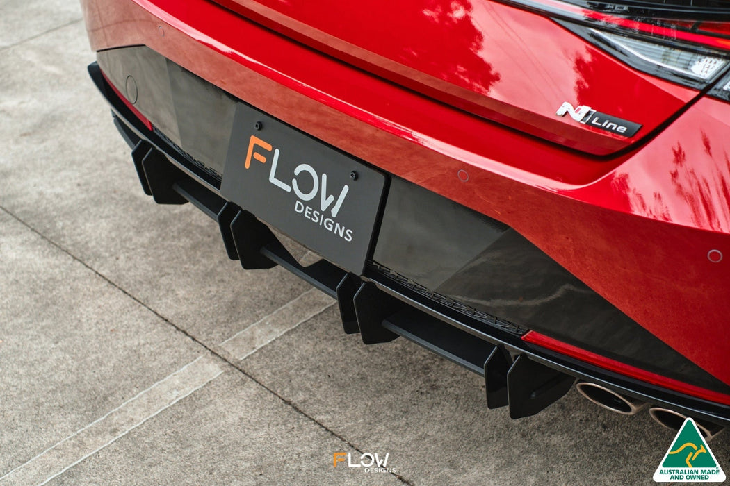 CN7 Elantra N Line Sedan 2020 Flow-Lock Rear Diffuser-Flow Designs