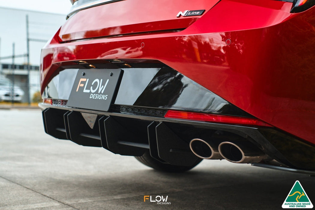 CN7 Elantra N Line Sedan 2020 Flow-Lock Rear Diffuser-Flow Designs