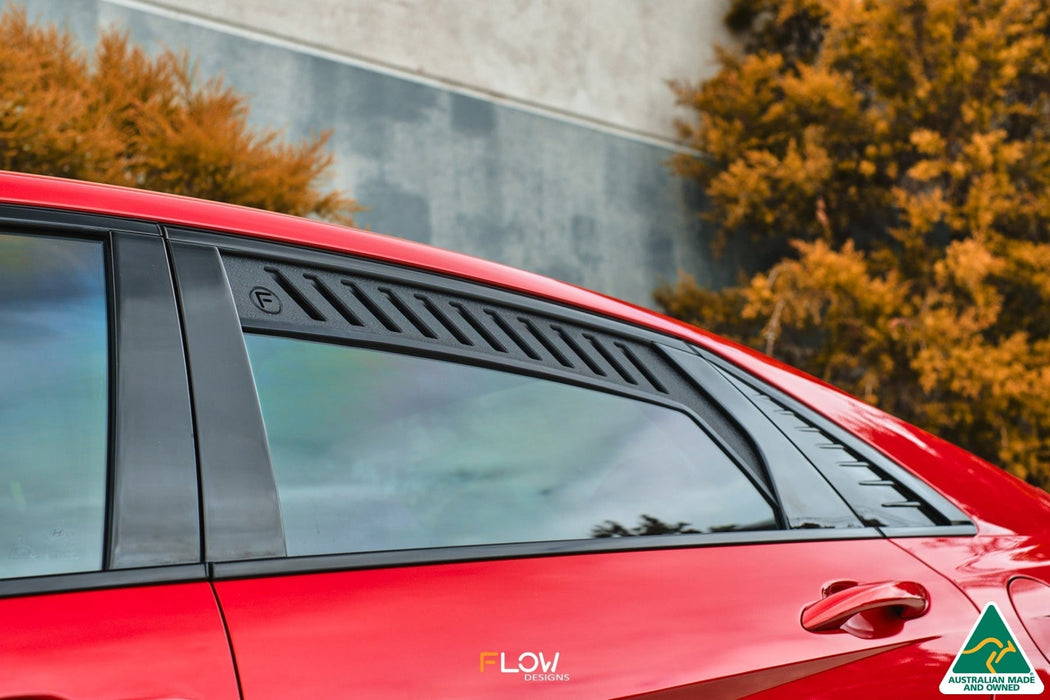 CN7 i30 N Line Sedan 2020 - 2022 Rear Window Vents (Pair)-Flow Designs