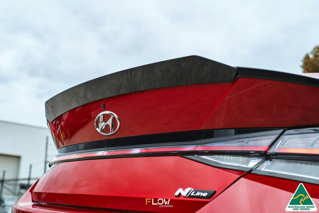 CN7 Elantra N Line Sedan 2020 Rear Spoiler Extension-Flow Designs