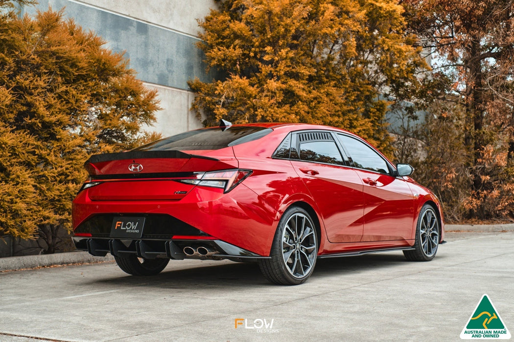 CN7 Elantra N Line Sedan 2020 Flow-Lock Rear Diffuser-Flow Designs