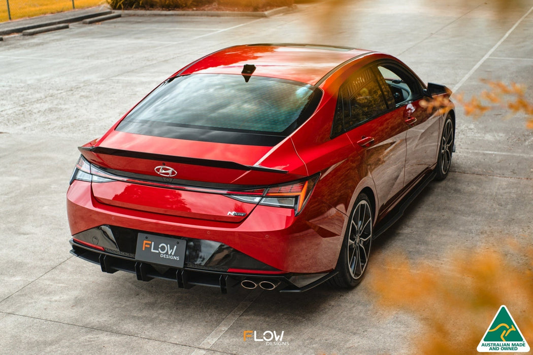 CN7 Elantra N Line Sedan 2020 Rear Spoiler Extension-Flow Designs