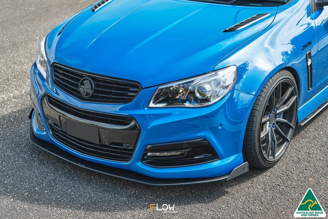 VF Commodore S1 Wagon Front Lip Splitter Winglets (Pair)-Flow Designs