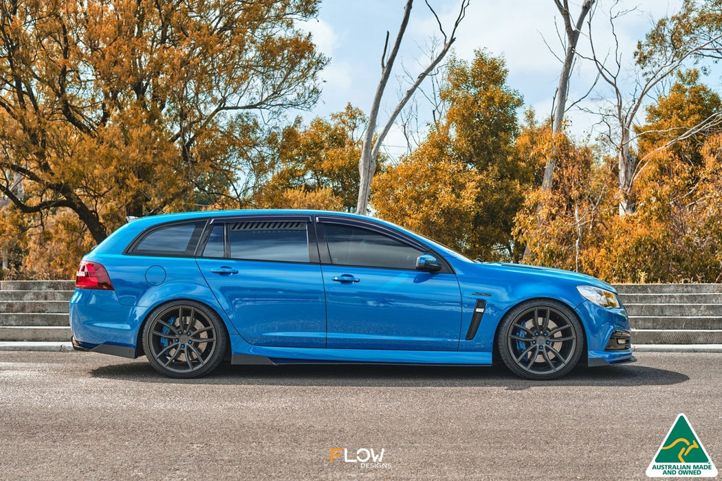VF Commodore S1 Wagon Side Skirt Splitters (Pair)-Flow Designs