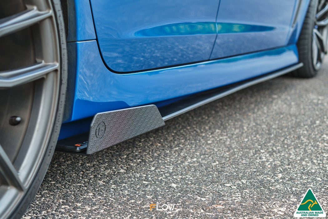 VF Commodore S1 Wagon Side Skirt Splitter Winglets (Pair)-Flow Designs