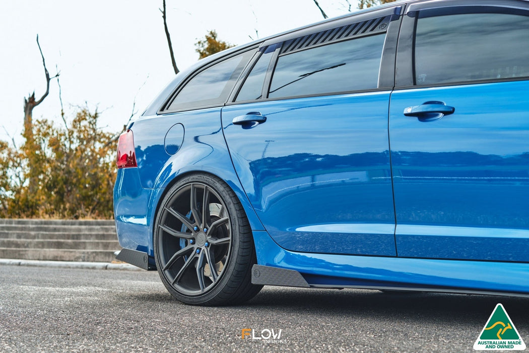 VF Commodore S1 Wagon Side Skirt Splitters (Pair)-Flow Designs