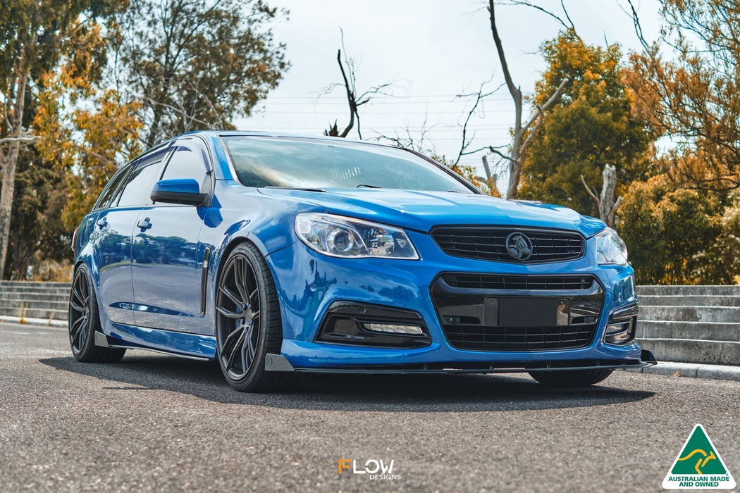 VF Commodore S1 Wagon Front Lip Splitter Winglets (Pair)-Flow Designs
