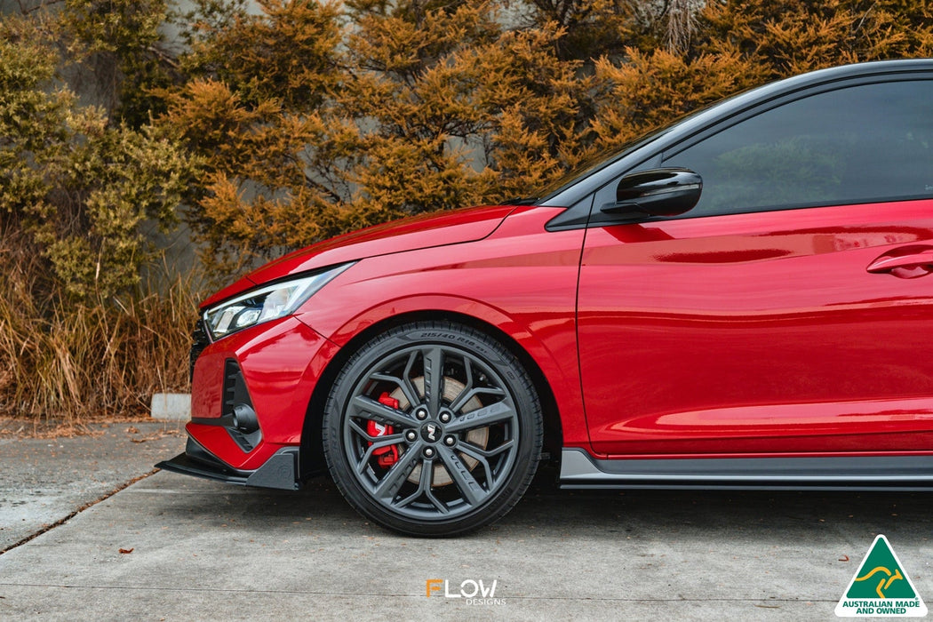 i20 N BC3 Front Lip Splitter Winglets (Pair)-Flow Designs