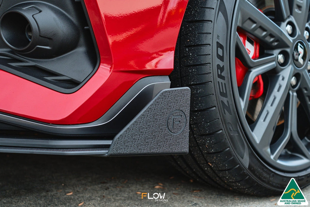 i20 N BC3 Front Lip Splitter Winglets (Pair)-Flow Designs