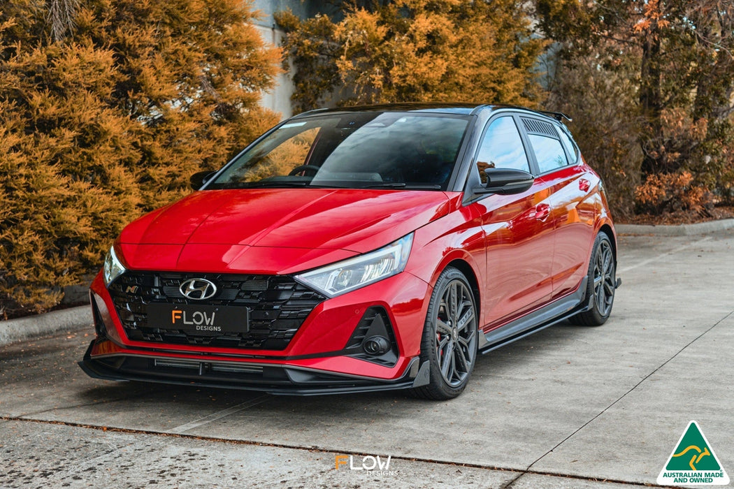 i20 N BC3 Front Lip Splitter Winglets (Pair)-Flow Designs