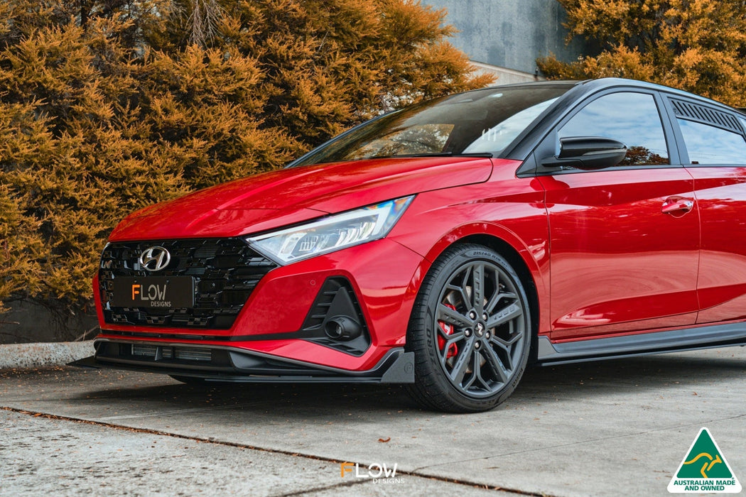 i20 N BC3 Front Lip Splitter Winglets (Pair)-Flow Designs