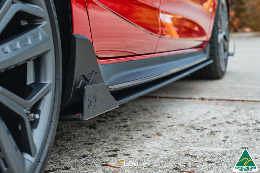 i20 N BC3 Side Skirt Splitter Winglets (Pair)-Flow Designs