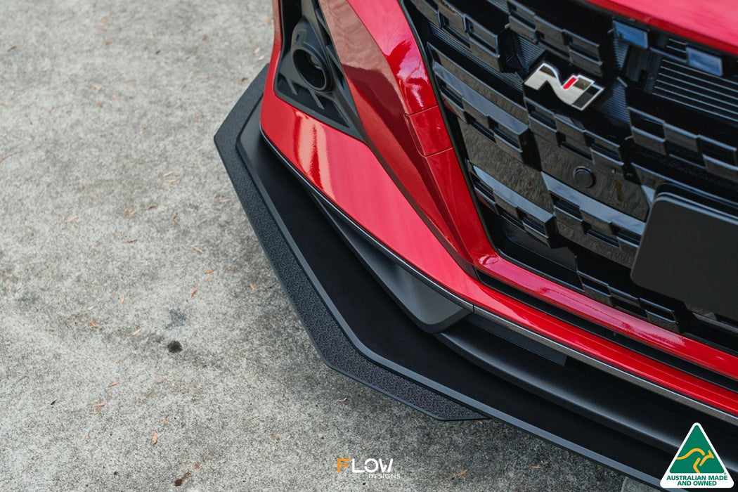 i20 N BC3 Front Lip Splitter Extensions (Pair)-Flow Designs
