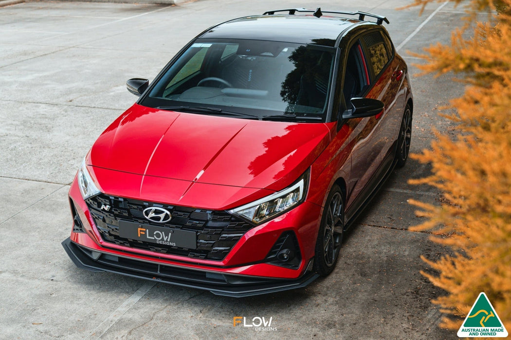 i20 N BC3 Front Lip Splitter Extensions (Pair)-Flow Designs