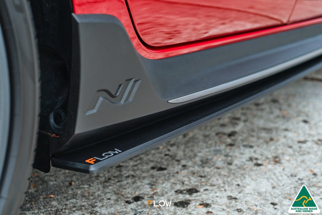 i20 N BC3 Side Skirt Splitters (Pair)-Flow Designs