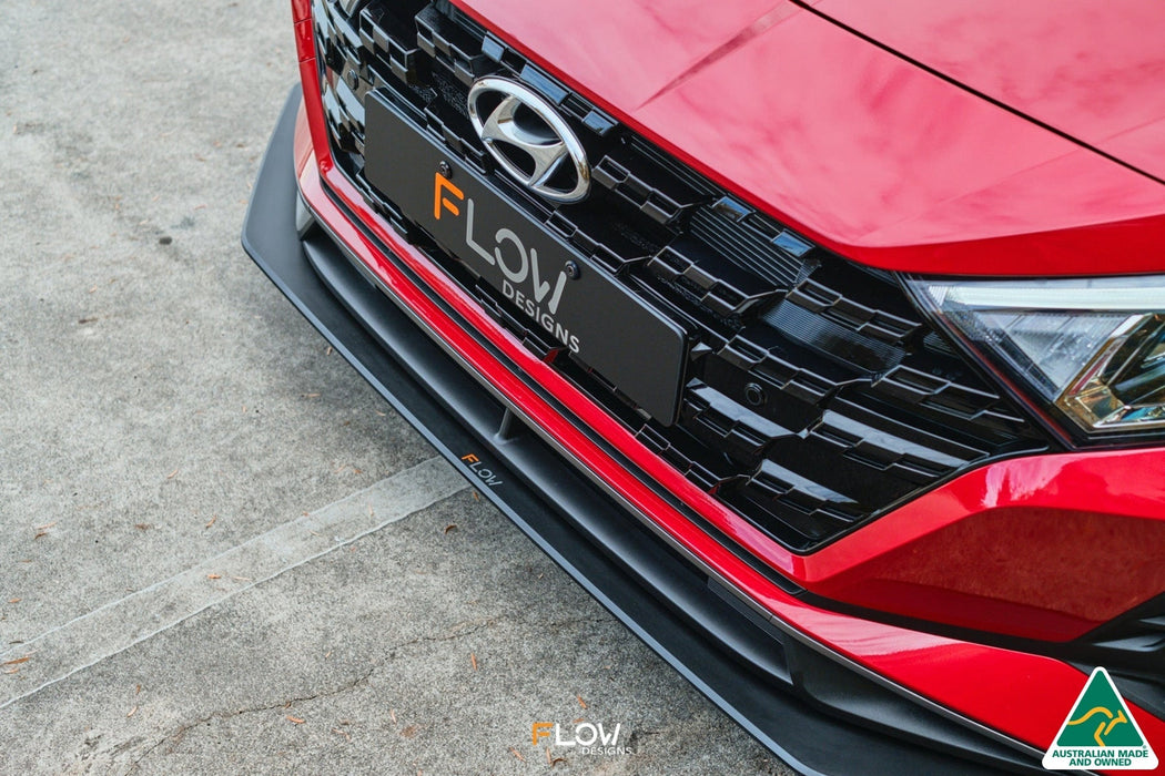 i20 N BC3 Front Lip Splitter & Mounting Brackets-Flow Designs