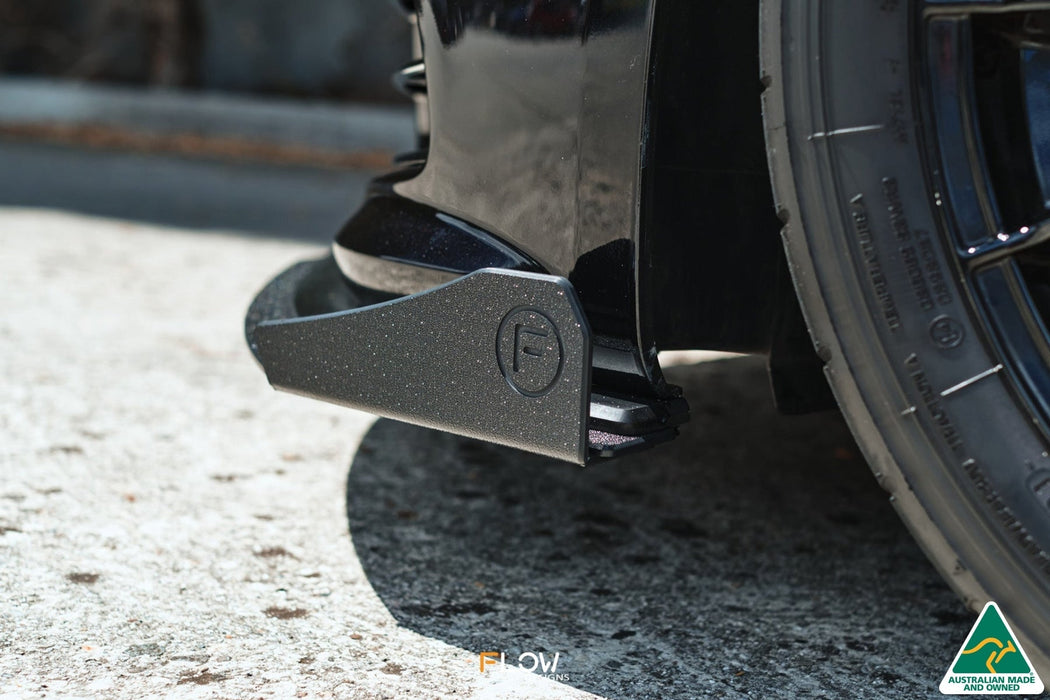 Scirocco R PFL V3 Front Lip Splitter Winglets (Pair)-Flow Designs