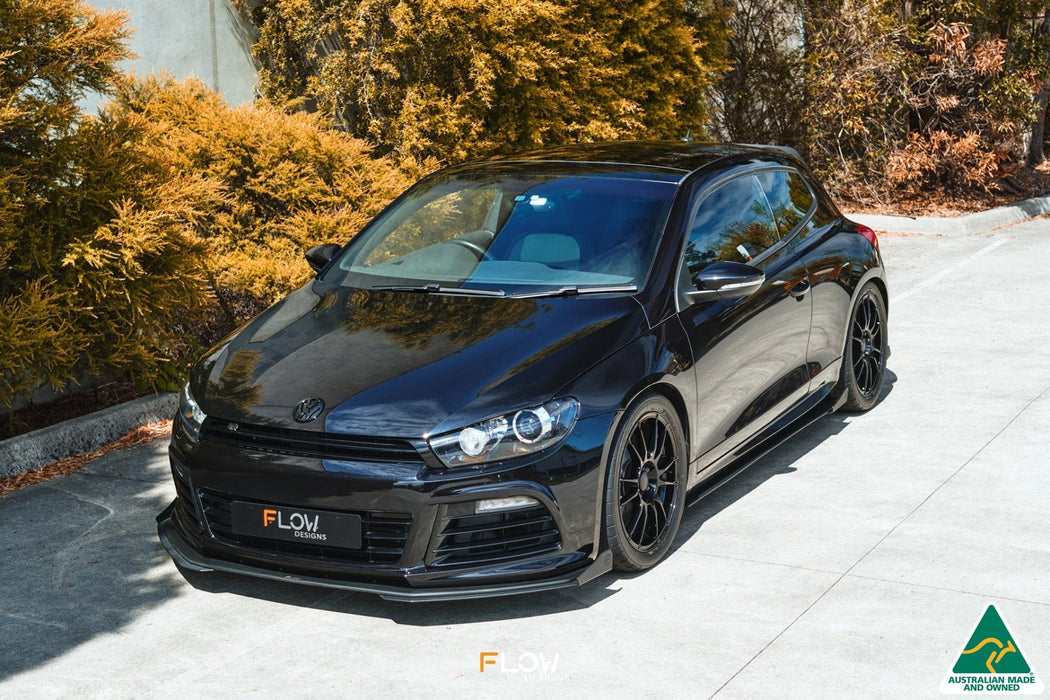 Scirocco R PFL V3 Front Lip Splitter-Flow Designs