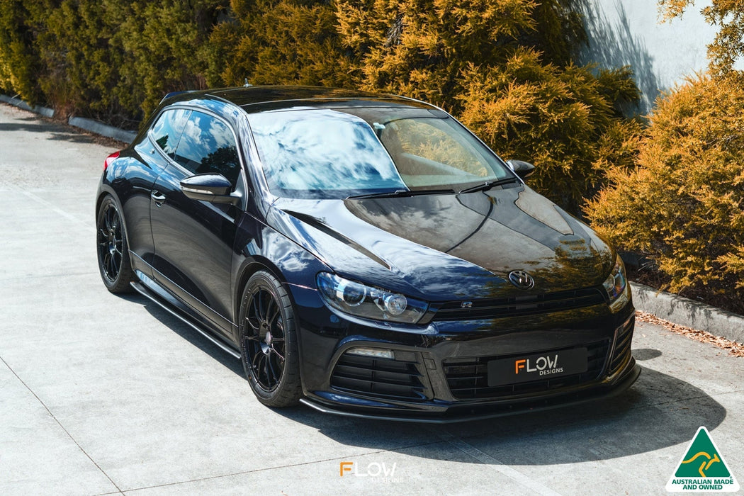 Scirocco R PFL V3 Front Lip Splitter-Flow Designs