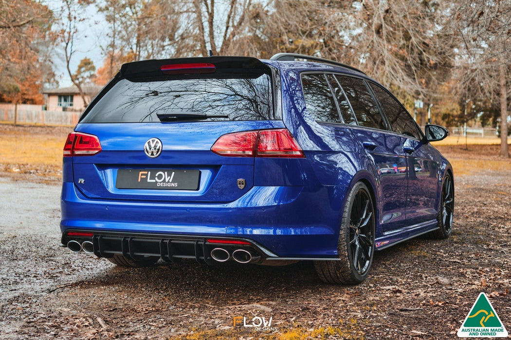 MK7 Golf R Wagon Side Skirt Splitter Winglets (Pair)-Flow Designs