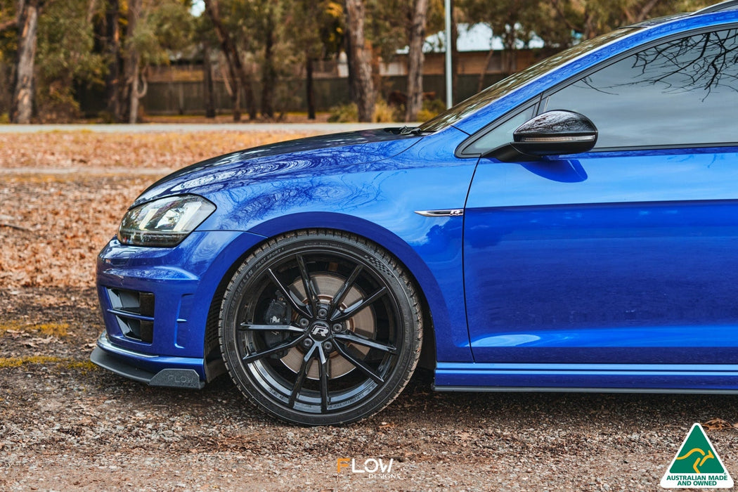 MK7 Golf R Wagon Front Lip Splitter Winglets (Pair)-Flow Designs