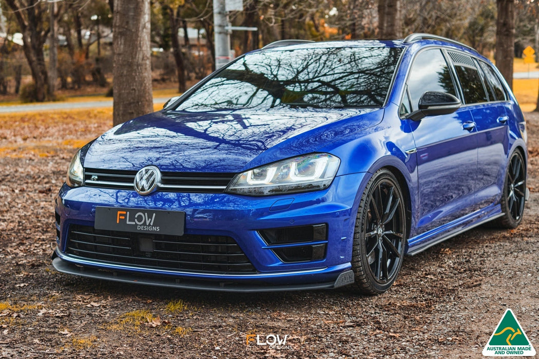MK7 Golf R Wagon Front Lip Splitter Winglets (Pair)-Flow Designs