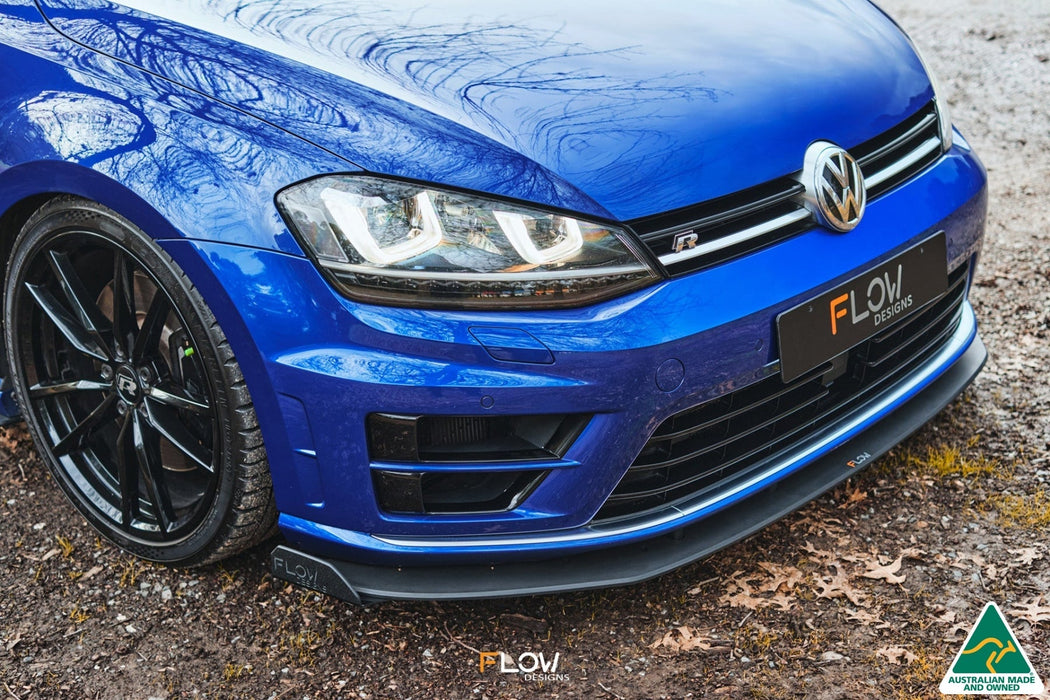 MK7 Golf R Wagon Chassis Mounted Front Lip Splitter V3-Flow Designs