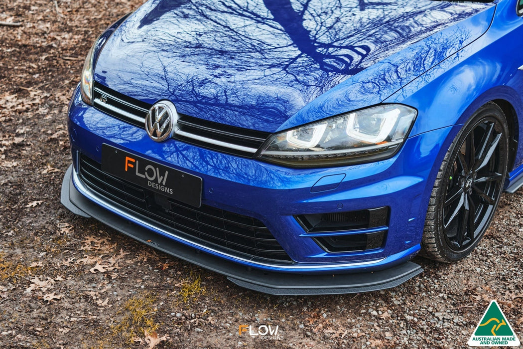 MK7 Golf R Wagon Chassis Mounted Front Lip Splitter V3-Flow Designs