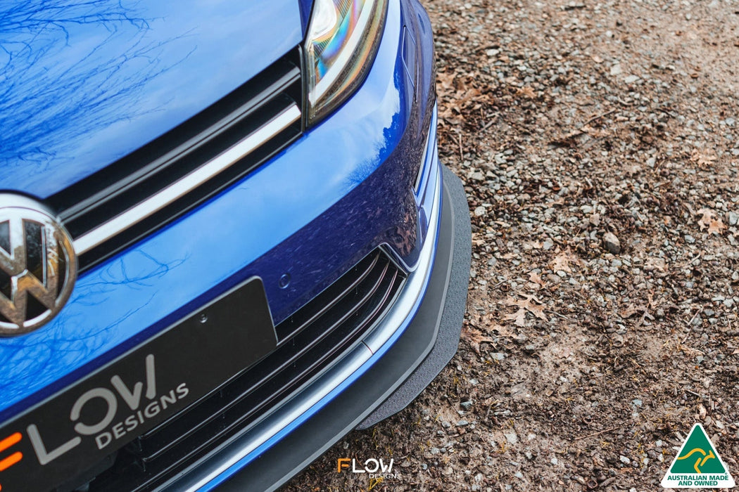 MK7 Golf R Wagon Front Lip Splitter Extensions (Pair)-Flow Designs