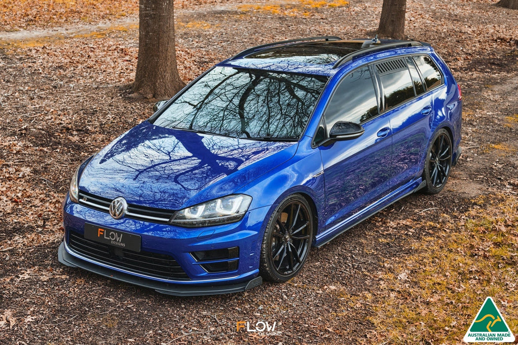 MK7 Golf R Wagon Chassis Mounted Front Lip Splitter V3-Flow Designs