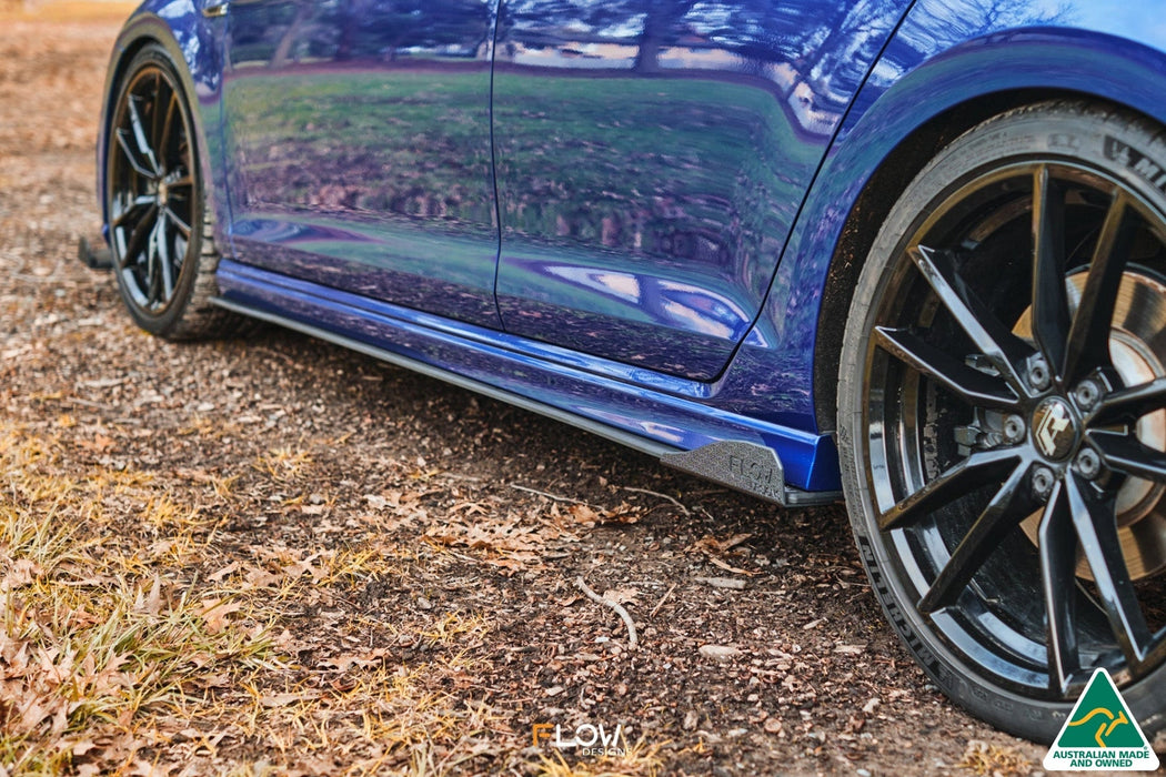 MK7 Golf R Wagon Side Skirt Splitter Winglets (Pair)-Flow Designs