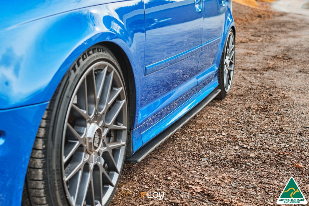 S3 8P2 Hatch (FL) Side Skirt Splitters V3 (Pair) (Clearance-old design-no finish selection)-Flow Designs