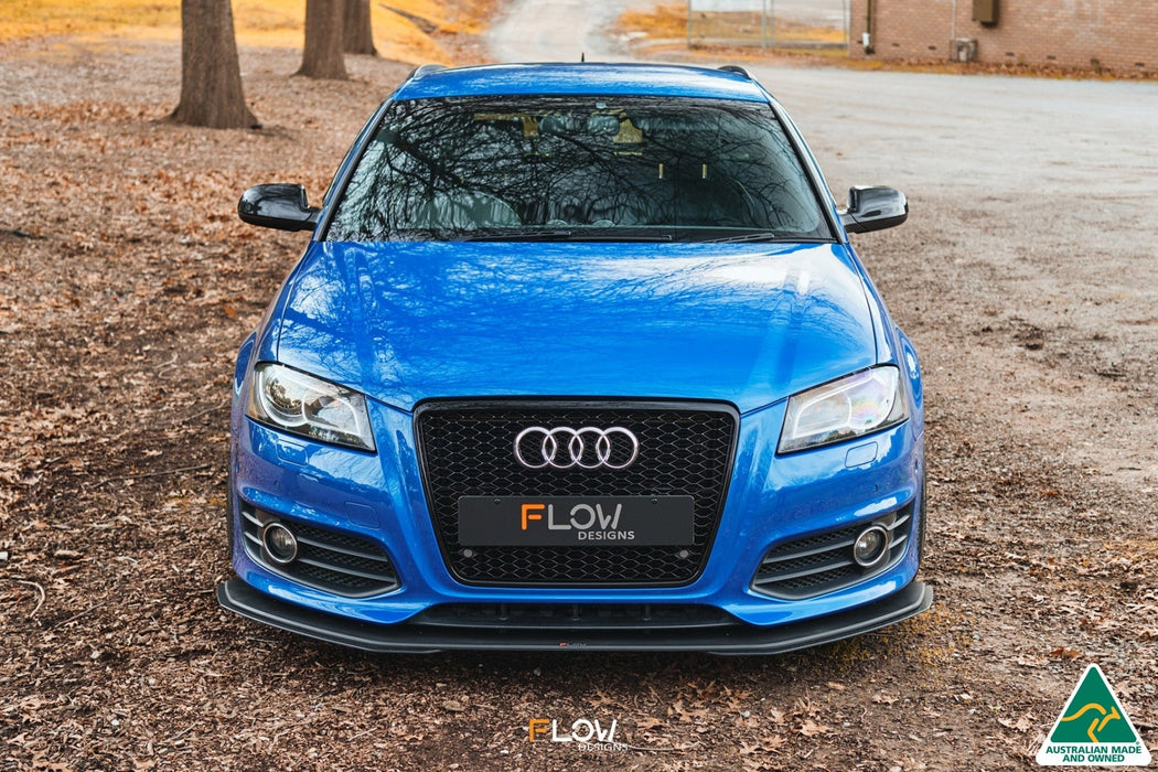 S3 8P2 Hatch (FL) Front Lip Splitter Extensions (Pair)-Flow Designs