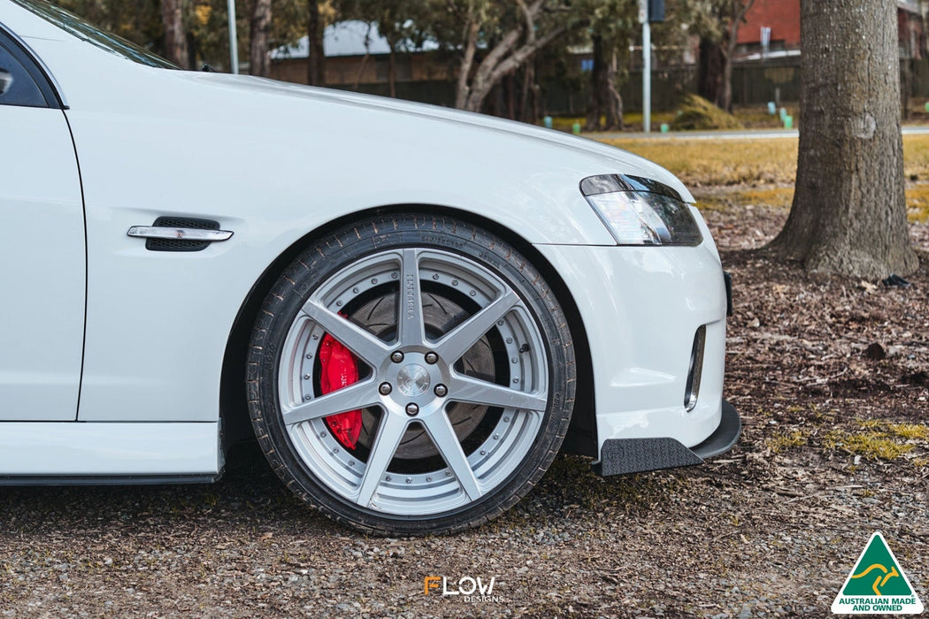 VE Commodore S2 Sedan Front Lip Splitter Winglets (Pair)-Flow Designs