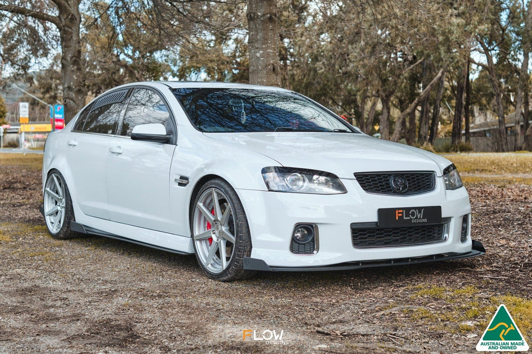 VE Commodore S2 Sedan Front Lip Splitter Winglets (Pair)-Flow Designs
