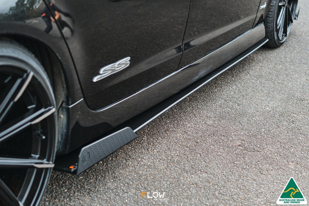 VE Commodore S1 Wagon Side Skirt Splitters (Pair)-Flow Designs