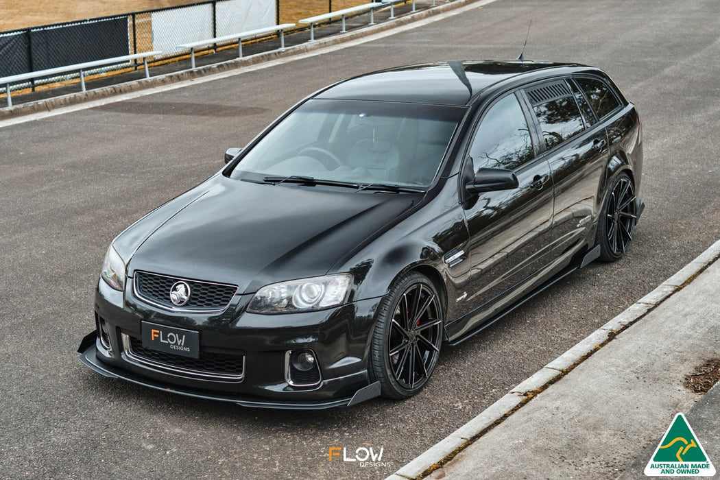 VE Commodore S2 Wagon Front Lip Splitter Winglets (Pair)-Flow Designs