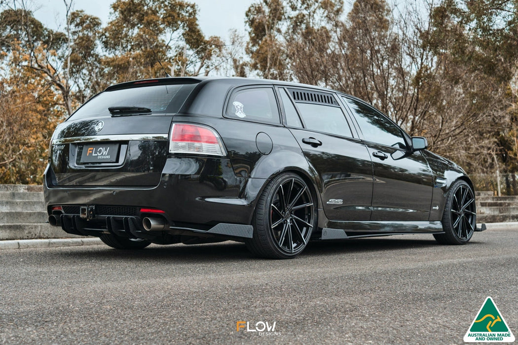 VE Commodore S2 Wagon Side Skirt Splitter Winglets (Pair)-Flow Designs