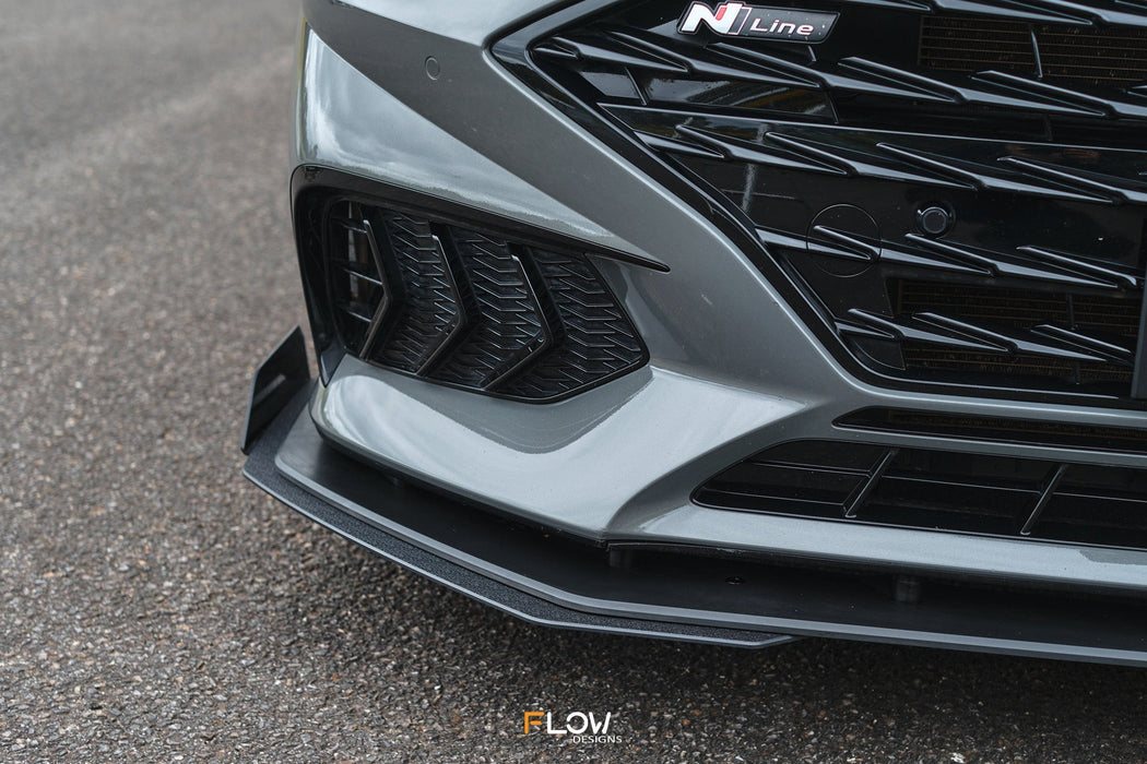 DN8 Sonata N Line 2020-2023 Front Lip Splitter & Reinforcement Bracket-Flow Designs