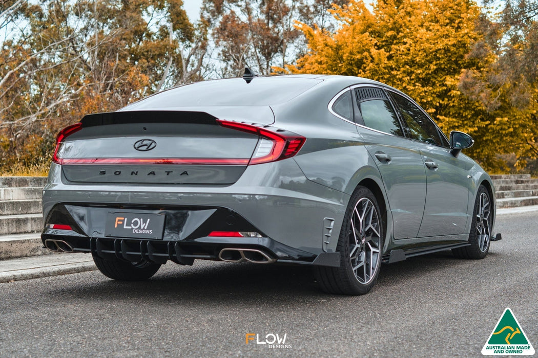 DN8 Sonata N Line 2020+ Side Skirt Splitter Winglets (Pair)-Flow Designs