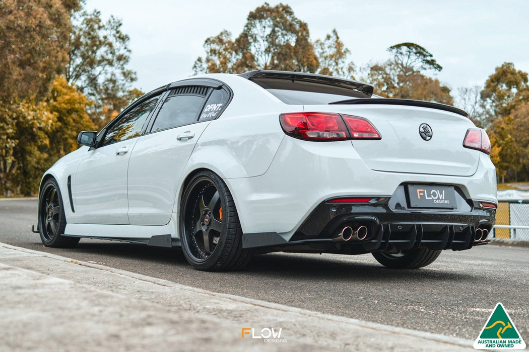 VF Commodore S2 Sedan Side Skirt Splitter Winglets (Pair)-Flow Designs
