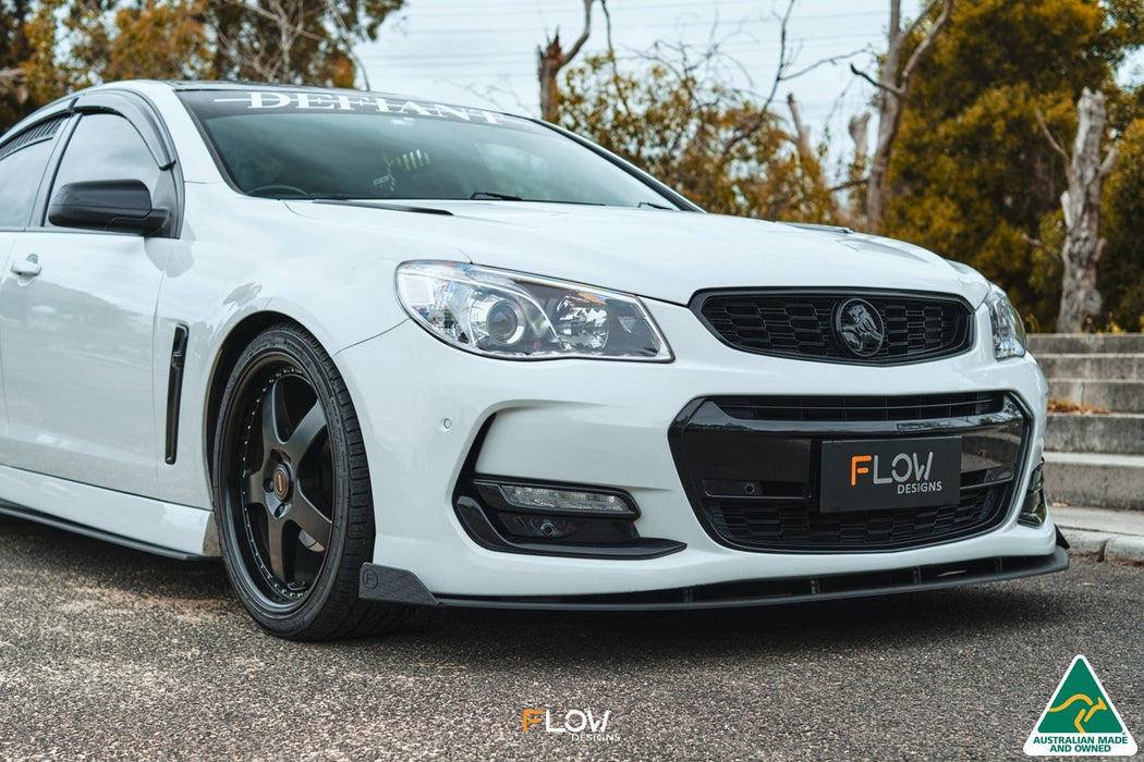VF Commodore S2 Sedan Front Lip Splitter Winglets (Pair)-Flow Designs