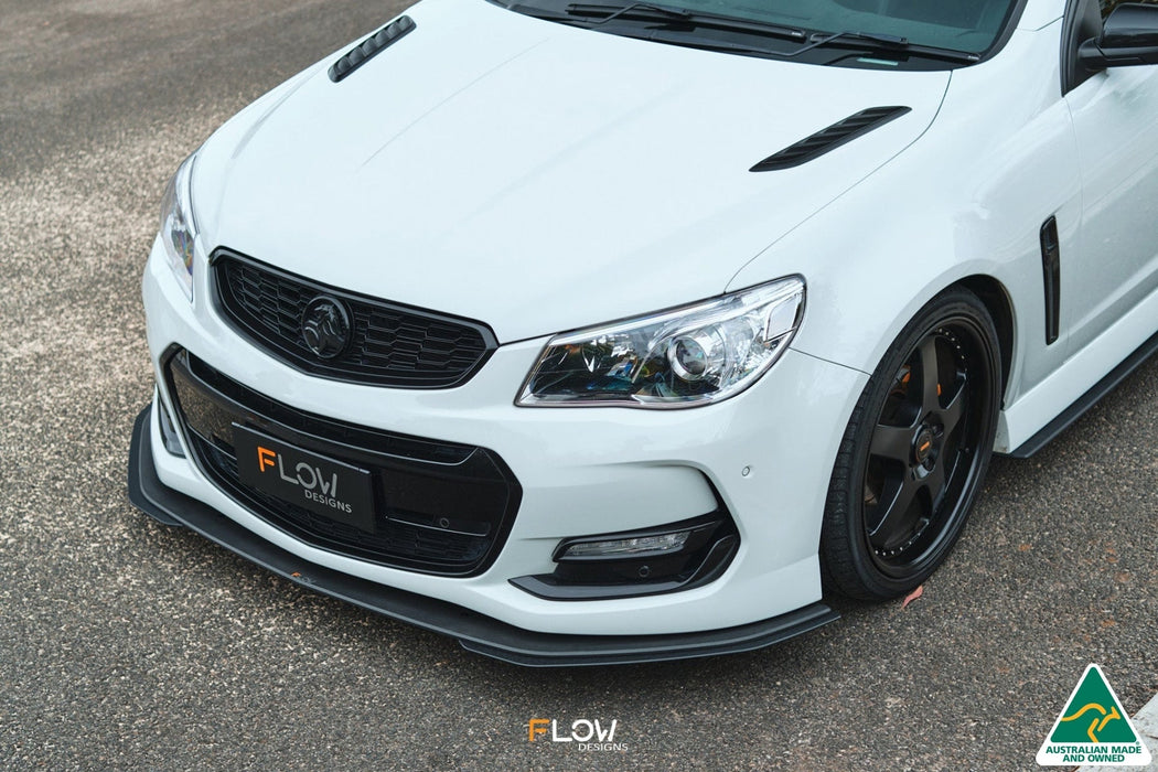 VF Commodore S2 Sedan Front Lip Splitter Extensions (Pair)-Flow Designs