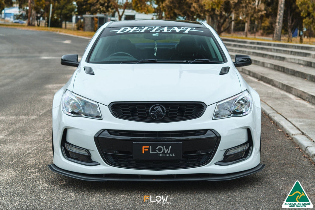 VF Commodore S2 Sedan Front Lip Splitter Extensions (Pair)-Flow Designs