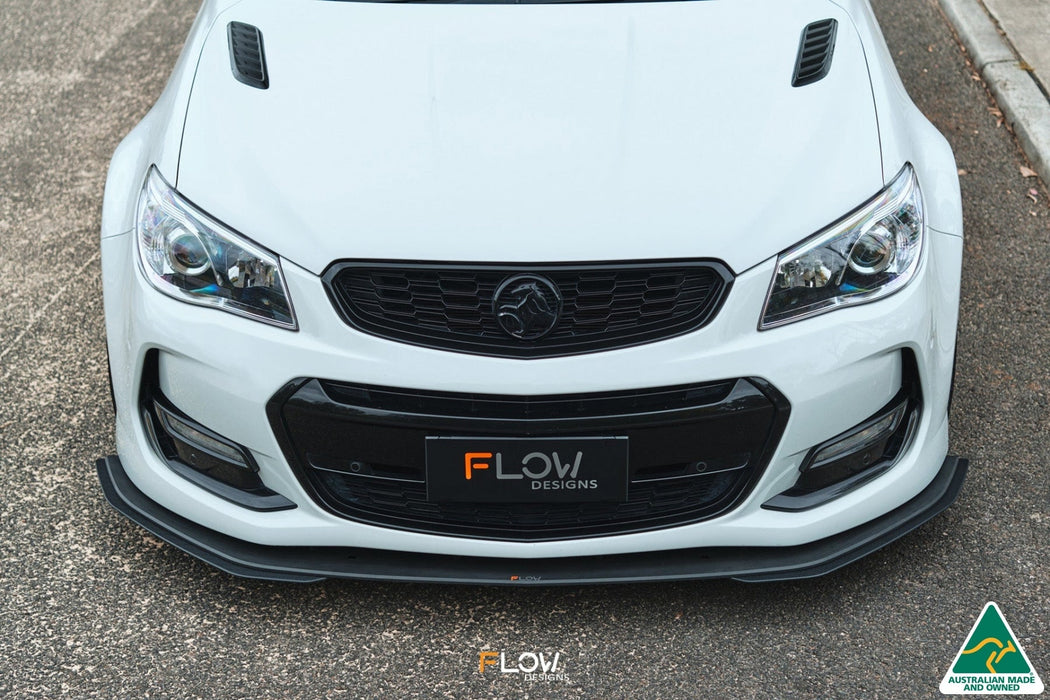 VF Commodore S2 Sedan Front Lip Splitter Extensions (Pair)-Flow Designs