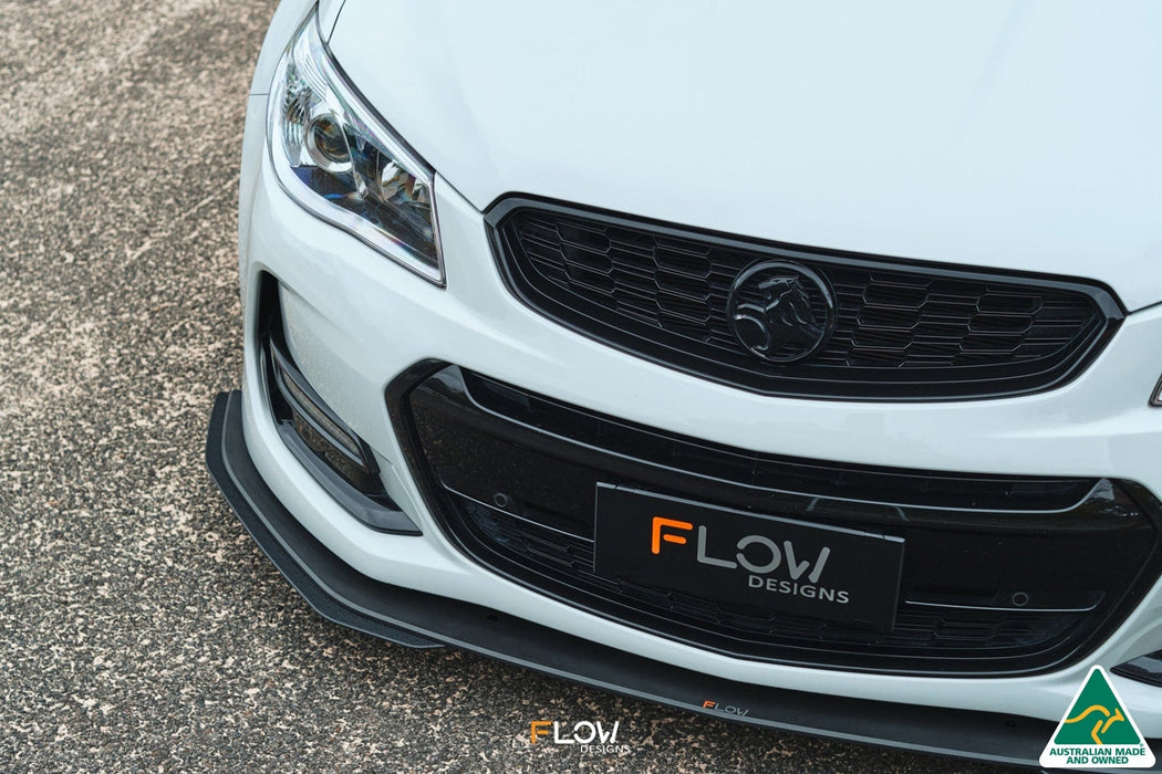 VF Commodore S2 Sedan Front Lip Splitter Extensions (Pair)-Flow Designs