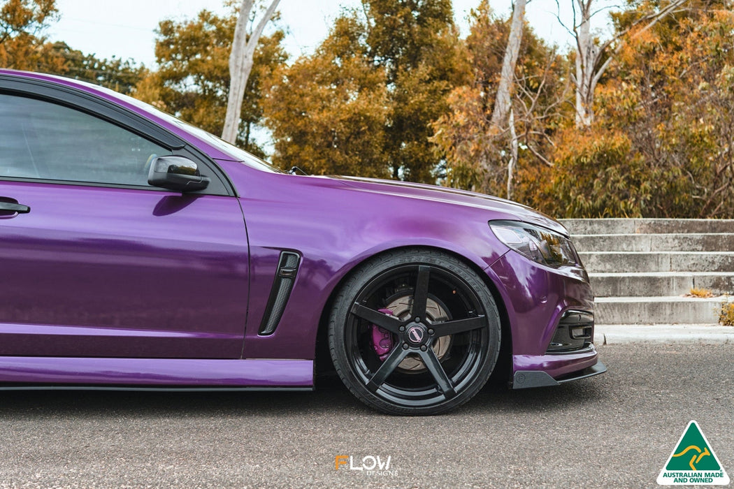 VF Commodore S1 Ute Front Lip Splitter Winglets (Pair)-Flow Designs