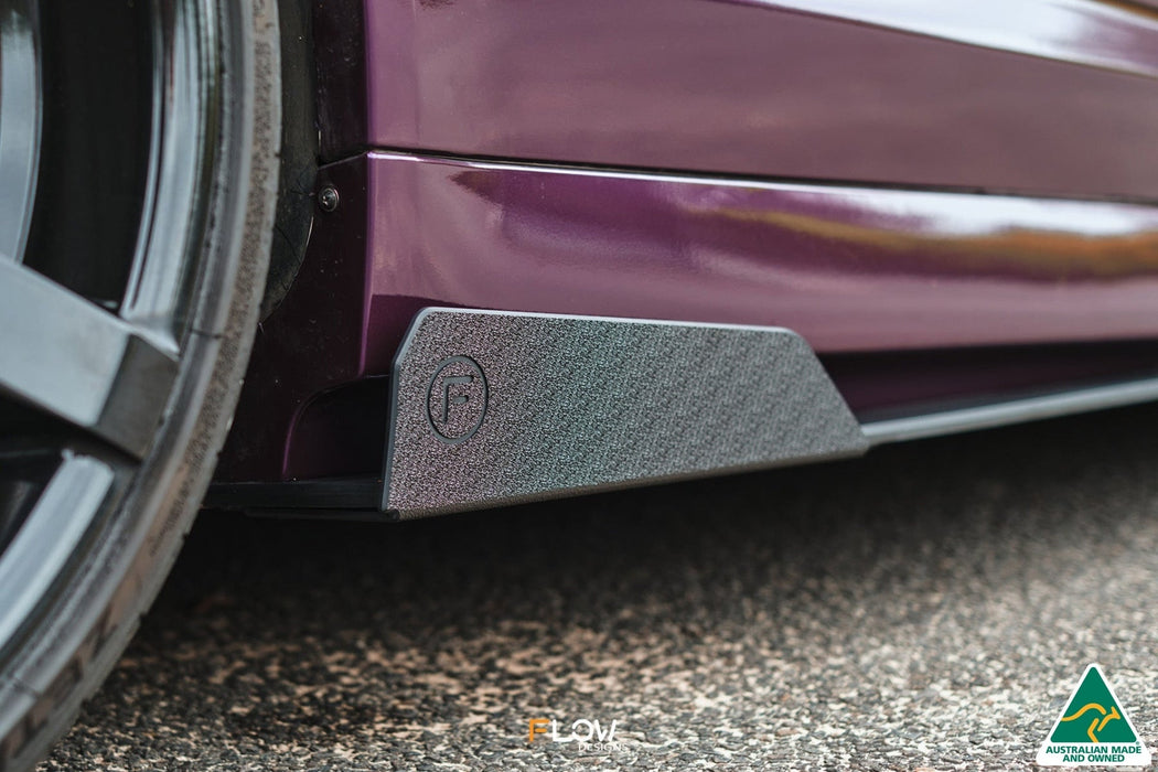 VF Commodore S1 Ute Side Skirt Splitters (Pair)-Flow Designs